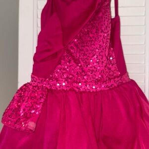 Weissman Fuchsia Sequin Kids Dance Costume